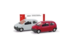 Herpa 012218-007 - H0 - Renault Twingo - vermehlo Vivo/jaune Vanille (2 Stück)